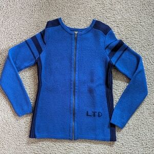 vintage Y2K limited America 100% Merino wool size medium zip up cardigan